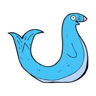 comic cartoon happy seal N4