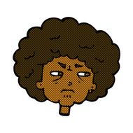 comic cartoon bitter old woman N2