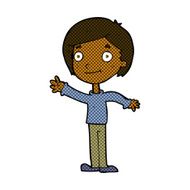 comic cartoon happy boy N39