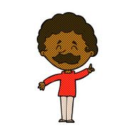 comic cartoon man with idea N20