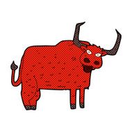 comic cartoon hairy cow N2