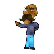 comic cartoon annoyed old man pointing N2