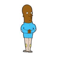 comic cartoon funny bald man N2