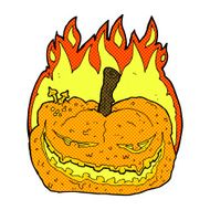 comic cartoon halloween pumpkin N4
