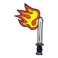 comic cartoon sword N8
