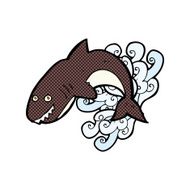comic cartoon shark N6
