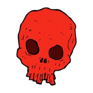 comic cartoon spooky skull N27