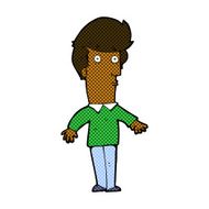 comic cartoon startled man N6