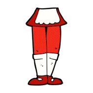 comic cartoon female legs N7