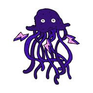 comic cartoon octopus N6