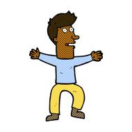 comic cartoon startled man N7