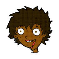 comic cartoon crazy excited woman N3