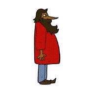comic cartoon bearded old man N7