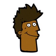 comic cartoon happy man N80