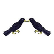 comic cartoon crows