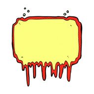 comic cartoon melting frame