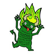 comic cartoon demon N2