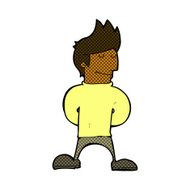 comic cartoon happy man N81