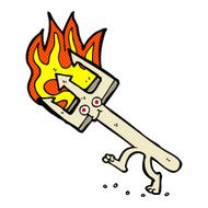 comic cartoon devil fork N2