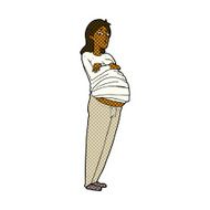 comic cartoon pregnant woman N3