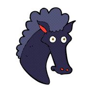 comic cartoon horse head N2