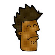 comic cartoon man feeling sick N2