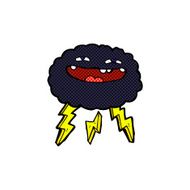 happy comic cartoon cloud N4