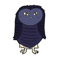 comic cartoon owl N14