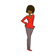 comic cartoon pretty woman N45