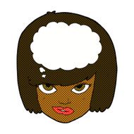 comic cartoon woman thinking N7