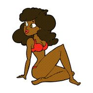 comic cartoon sexy woman in underwear N3