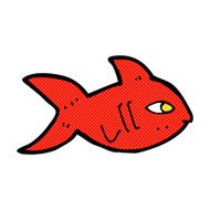 comic cartoon fish N19