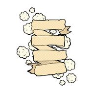 comic cartoon heraldic scroll banner N2