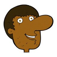 comic cartoon happy male face N3