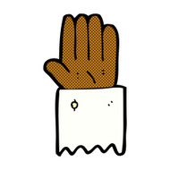 comic cartoon hand symbol N8