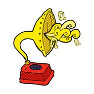 comic cartoon phonograph N2