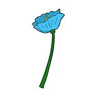 comic cartoon flower N53