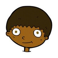 comic cartoon happy boy N40