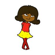 comic cartoon clever girl N2