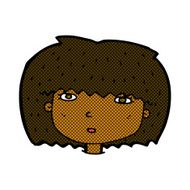 comic cartoon female face N27