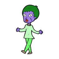 comic cartoon halloween zombie woman N2