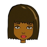comic cartoon female face N28
