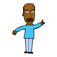 comic cartoon man issuing stern warning