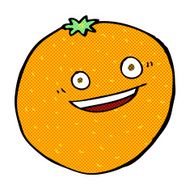 happy comic cartoon orange