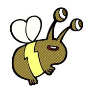 comic cartoon happy bee N3