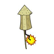 comic cartoon old wooden firework N2