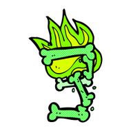 comic cartoon halloween bone number