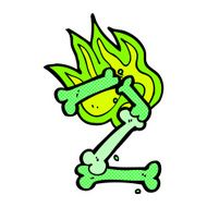 comic cartoon halloween bone number N2