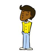 comic cartoon calm man N2