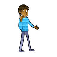 comic cartoon man asking question N8